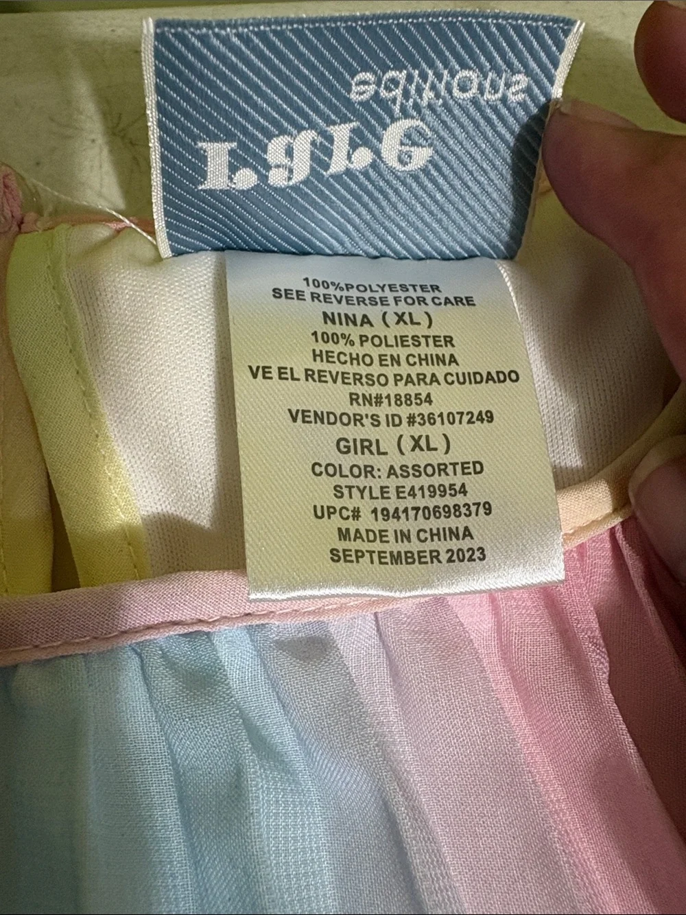NWT Rare Editions XL Raimbon Pleated Mide Dress